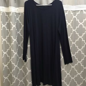 Navy Blue Dress with Pockets
